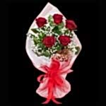 Kırmızı Gül Buketi. 5 Dal. BKT0011