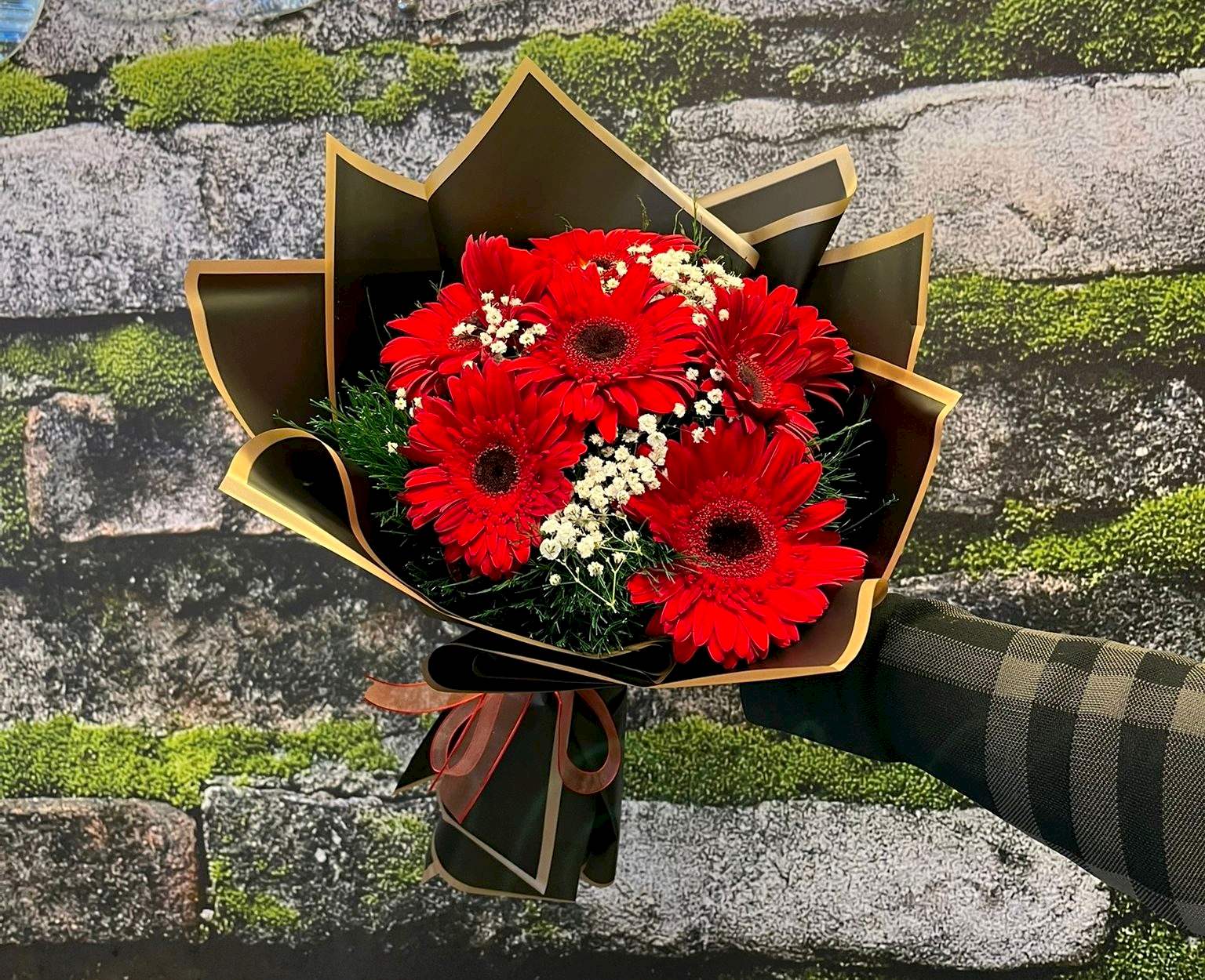 ❤️ 7’li Kırmızı Gerbera Buketi