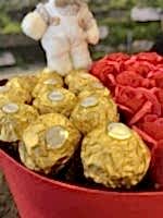 ❤️Kırmızı Kalp Kutuda Sabun Gül-Çikolata Aranjmanı 🍫🐻 - Görsel 5